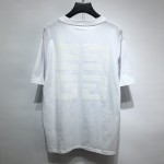 Givenchy 4g T-Shirt With Tag Effect Moon Print White