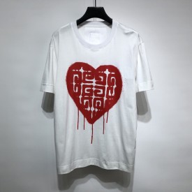 Givenchy Slim fit t-shirt in jersey with tag effect print White