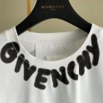 Givenchy Oversized T shirt with Tag Effect Prints White