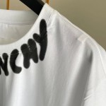 Givenchy Oversized T shirt with Tag Effect Prints White