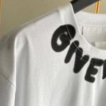 Givenchy Oversized T shirt with Tag Effect Prints White