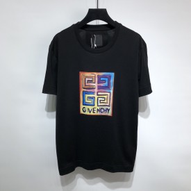 Givenchy Slim Fit T shirt in Jersey with 4G Sun Print Black