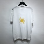 Givenchy Slim Fit T shirt in Jersey with 4G Sun Print White