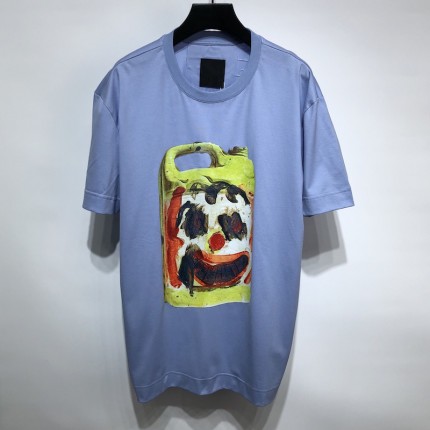 Givenchy Slim fit t-shirt in jersey with Ceramic print Blue