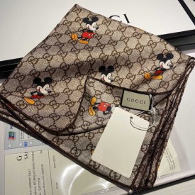 Replica Disney x Gucci silk scarf