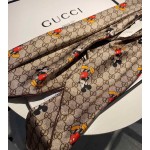 Disney x Gucci GG silk scarf Beige