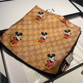 Replica Disney x Gucci silk scarf