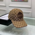 Gucci GG canvas baseball hat ‎Brown