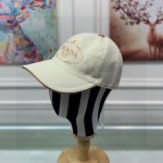 Prada Cotton Baseball Cap Beige