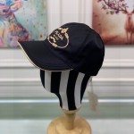 Prada Cotton Baseball Cap Black