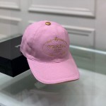 Prada Cotton Baseball Cap Pink