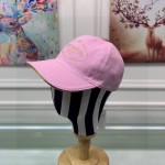 Prada Cotton Baseball Cap Pink