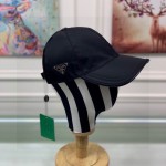 Prada Re-Nylon Baseball Cap Black