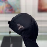 Prada Re-Nylon Baseball Cap Black