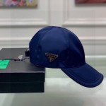 Prada Re-Nylon Baseball Cap Blue