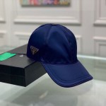 Prada Re-Nylon Baseball Cap Blue