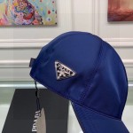 Prada Re-Nylon Baseball Cap Blue