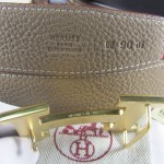 Hermes Reversible Togo Leather 38MM Belt Grey