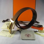 Hermes Reversible Togo Leather 38MM Belt Tan