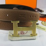 Hermes Reversible Togo Leather 38MM Belt Tan