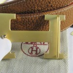 Hermes Reversible Togo Leather 38MM Belt Tan