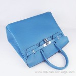 Hermes Birkin 35cm Togo Leather Blue Jean