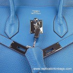 Hermes Birkin 35cm Togo Leather Blue Jean