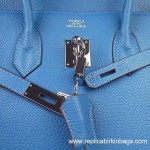 Hermes Birkin 35cm Togo Leather Blue Jean