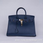 Hermes Birkin 35cm Togo Leather Navy