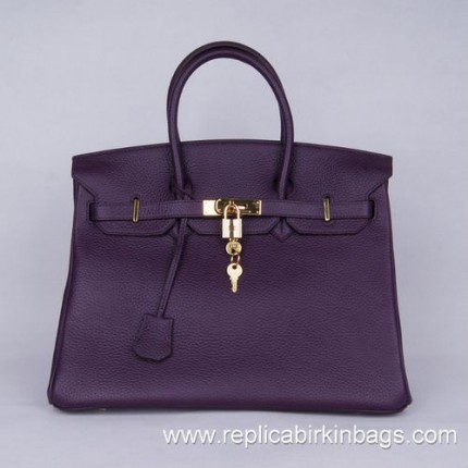 Hermes Birkin 35cm Togo Leather Purple