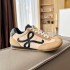 Replica Loewe Ballet Runner 2.0 in nylon and calfskin black/beige