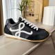 Replica Loewe Ballet Runner 2.0 in nylon and calfskin black/white