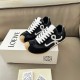 Replica Loewe Ballet Runner 2.0 in nylon and calfskin black/white