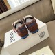 Replica Loewe Ballet Runner 2.0 in nylon and calfskin white/brown