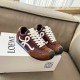 Replica Loewe Ballet Runner 2.0 in nylon and calfskin white/brown