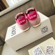 Replica Loewe Ballet Runner 2.0 in nylon and calfskin red/pink