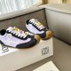 Replica Loewe Ballet Runner 2.0 in nylon and calfskin black/purple