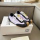 Replica Loewe Ballet Runner 2.0 in nylon and calfskin black/purple