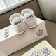 Replica Loewe Ballet Runner 2.0 in nylon and calfskin white/white