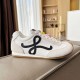 Replica Loewe Ballet Runner 2.0 in nylon and calfskin white/black