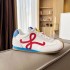 Replica Loewe Ballet Runner 2.0 in nylon and calfskin white/red/blue