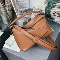 Replica Loewe Puzzle bag in classic calfskin Tan