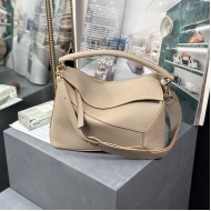 Replica Loewe Puzzle bag in soft grained calfskin beige