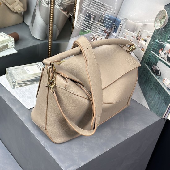 Replica Loewe Puzzle bag in soft grained calfskin beige