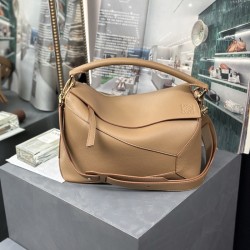 Replica Loewe Puzzle bag in soft grained calfskin tan