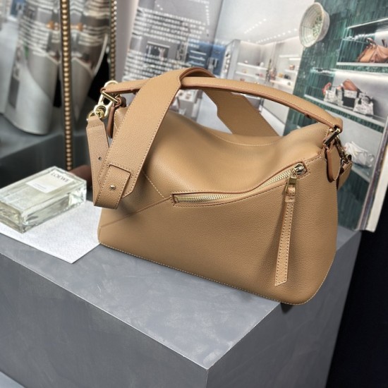 Replica Loewe Puzzle bag in soft grained calfskin tan