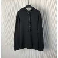 Replica Loewe Relaxed fit hoodie in black cotton