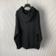 Replica Loewe Relaxed fit hoodie in cotton Black