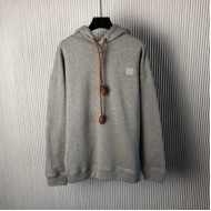 Replica Loewe Relaxed fit hoodie in cotton Grey