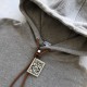 Replica Loewe Relaxed fit hoodie in cotton Grey